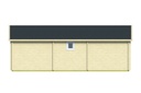 Blokhut - Tuinhuis - Home Office 70mm Mullingar incl. 27mm vloer/dak Prijs exclusief dakbedekking, ramen en deuren Shingles: 90 m² Afmeting: L850xB790xH317cm Ramen en deuren naar keuze bij te bestellen