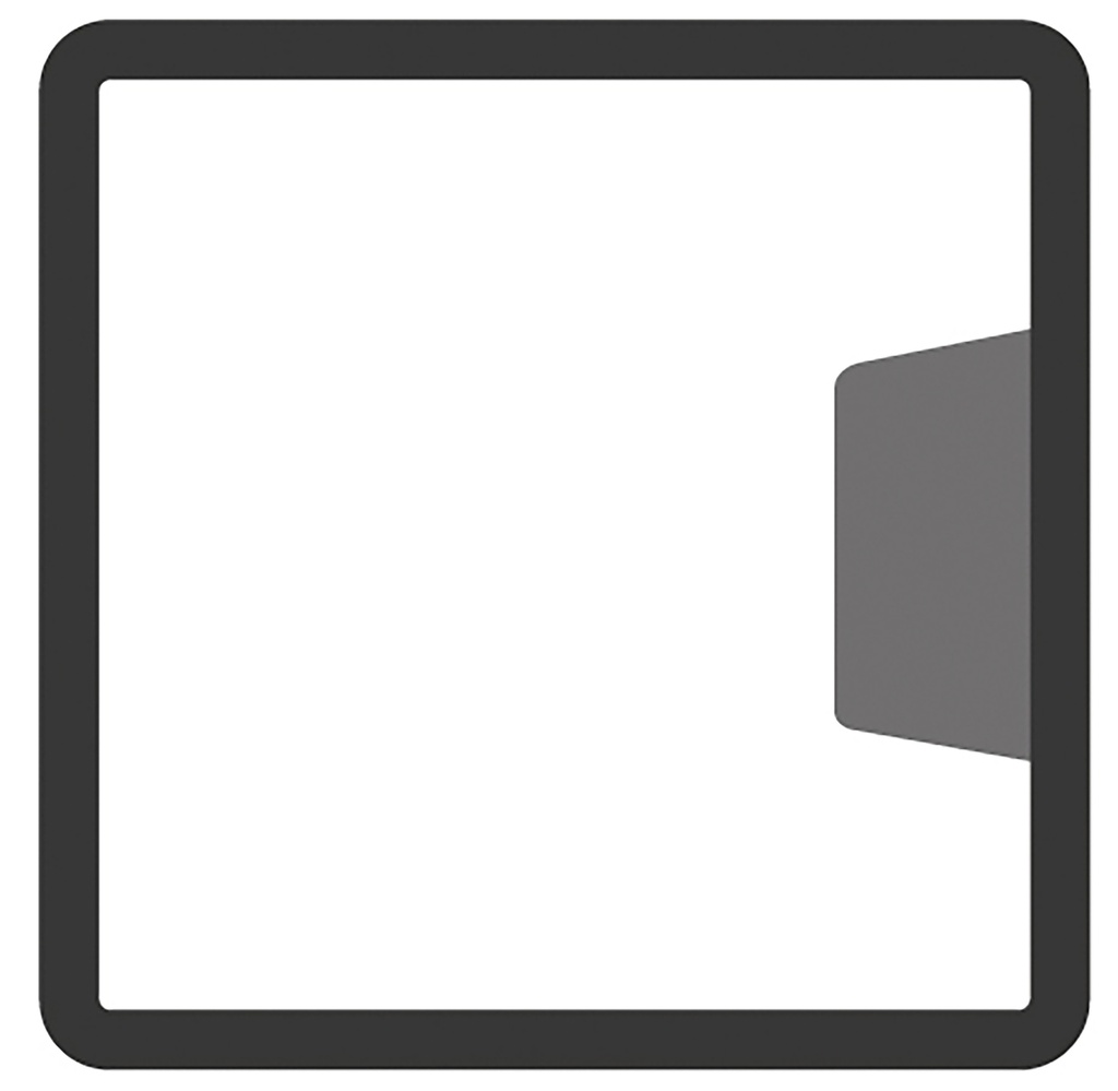 Berton©-paal LG wit/grijs, diamantkop 10x10x280cm eindmodel Amstel-serie voor scherm: 180x180  