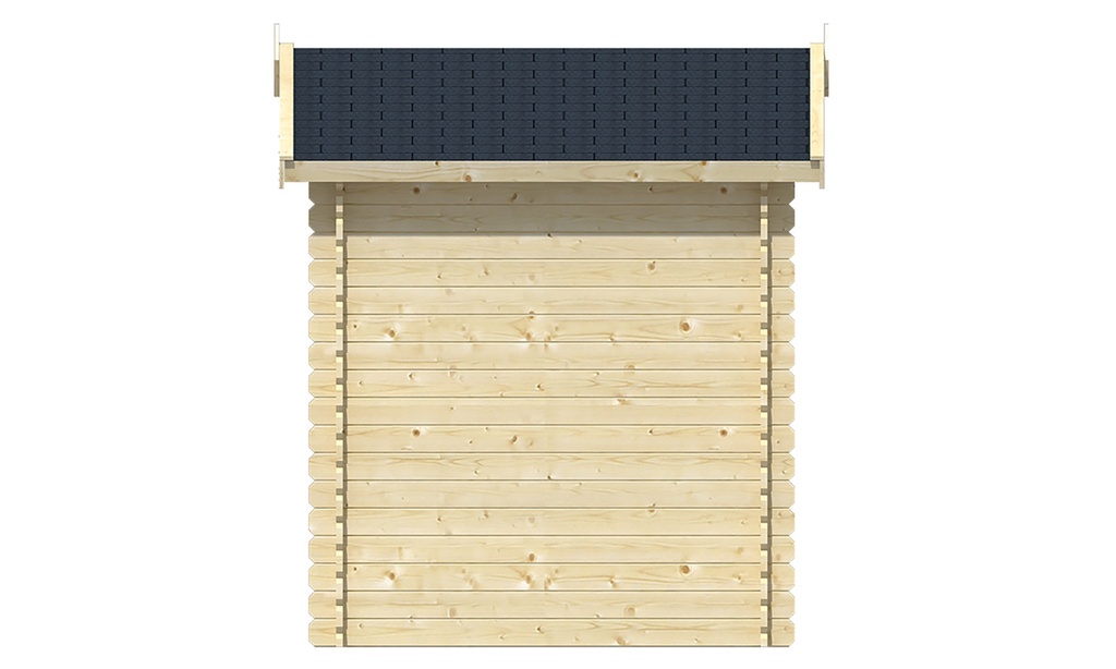 Blokhut - Tuinhuis 28mm Sten Prijs exclusief dakbedekking - dient apart besteld te worden Dakleer: 10 m² / Shingles: 12 m² / Aqua: 16 STK / Profiel: zie tab Afmeting: L200xB295xH255cm 