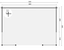 Blokhutprieel 40mm Konstantin Prijs exclusief dakbedekking - dient apart besteld te worden Dakleer: 32,5 m² / Easy-roofing: 30 m² / EPDM: Set 40.9991/20 Afmeting: L500xB350xH222cm 