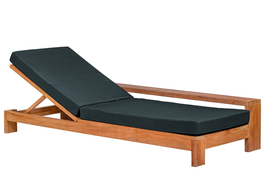 Teak sunlounger Danau geen kussen  Afmeting: L200xB70xH35cm 