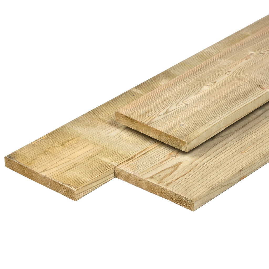 NE vuren tuinplank geïmpregneerd 1.8x14.5x390cm glad geschaafd