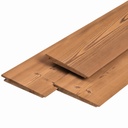 Caldura Wood vuren Zweeds rabat 1.1/2.1x18.5x300cm geschaafd Werkend 16.5cm Zichtzijde geborsteld, blind te schroeven  