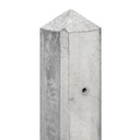 Berton©-paal wit/grijs, diamantkop 10x10x280cm scherm 150 hoekmodel Geul-serie voor scherm: 150x180  