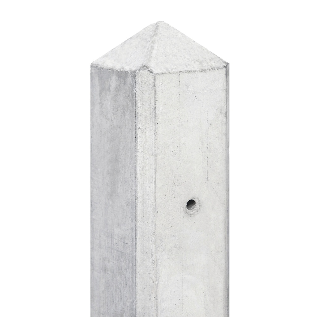 Berton©-paal LG wit/grijs, diamantkop 10x10x280cm T-model Amstel-serie voor scherm: 180x180  