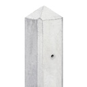 Berton©-paal LG wit/grijs, diamantkop 10x10x280cm hoekmodel Amstel-serie voor scherm: 180x180  