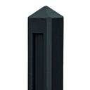 Berton©-paal gecoat, diamantkop 10x10x145cm eindmodel Hunze-serie   