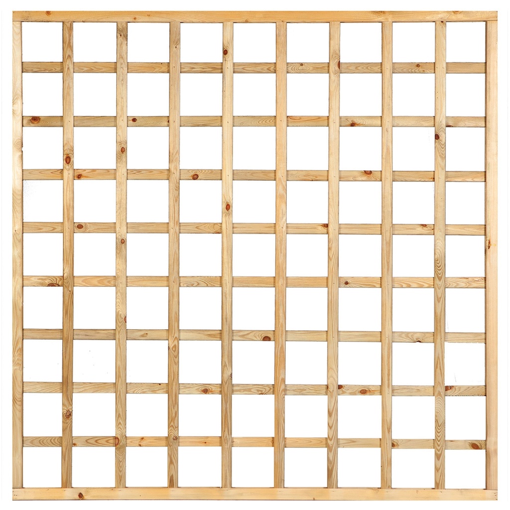 Trellis, rechte lamellen met lijst H180xB180cm  lamel:  1,3x4,0cm  