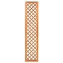 Trellis, diagonaal hardhout met lijst H180xB40cm glad geschaafd lamel: 0.7x2.0cm / lijst 3.0x5.0cm  Houtsoort: Keruing 