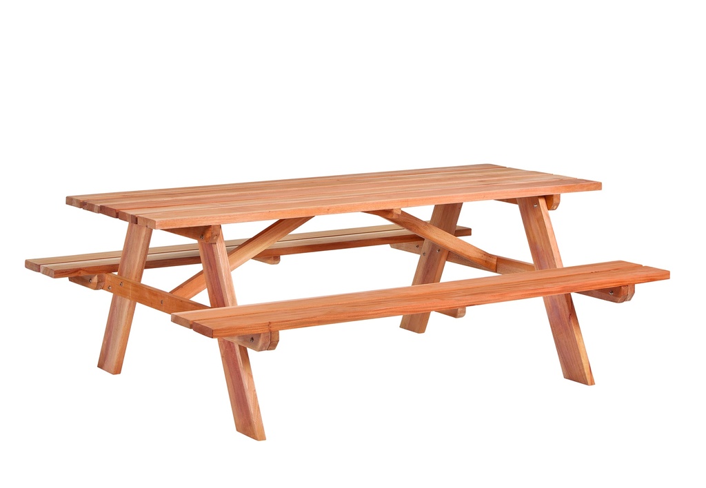 Hardhouten picknicktafel Business  Dikte: 35mm Afmeting: L200xB160xH75cm 