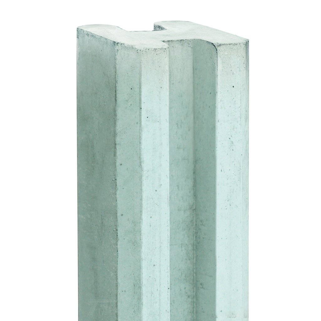 Berton©-E-sleufpaal 10x10 wit/grijs 10x10x270cm Eems-serie   