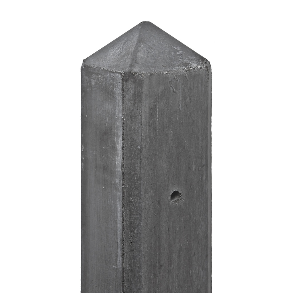 Berton©-motiefpaal antraciet, diamantkop 10x10x280cm Schie-serie voor scherm: 130x180  