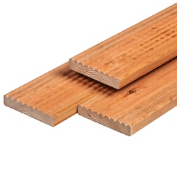 [P006511-36.2730P] Red Class Wood vlonderplank 2.8x14.5x300cm geschaafd    