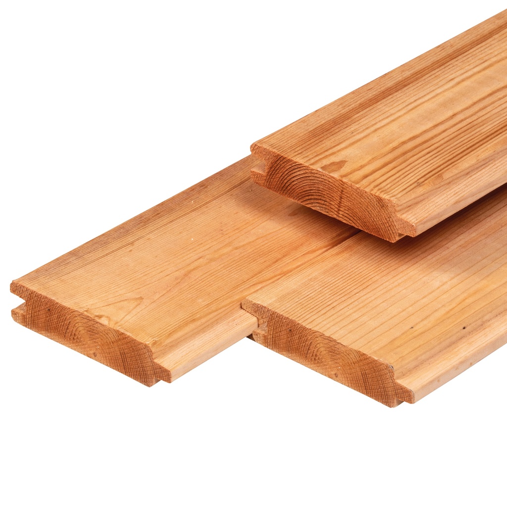 [P006516-36.2830P] Red Class Wood blokhutprofiel 2.8x14.5x300cm geschaafd werkend: 13.5cm