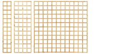 [P018966-15.6180] Trellis recht, lamel 1.3x2.5cm H180xB180cm zonder lijst lamel:  1,3x2,5cm  