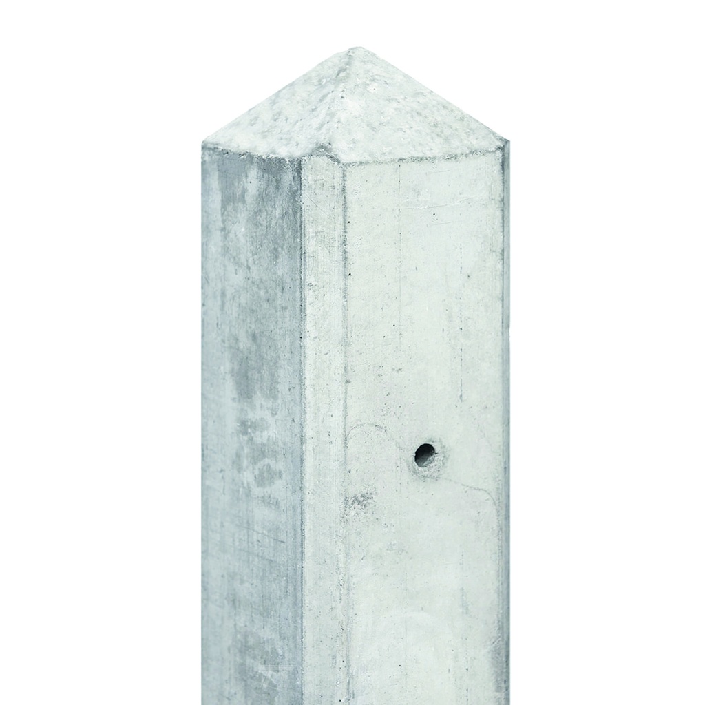 [P003517-1.52180] Berton©-paal wit/grijs, diamantkop 10x10x180cm IJssel-serie voor scherm: 90x180  